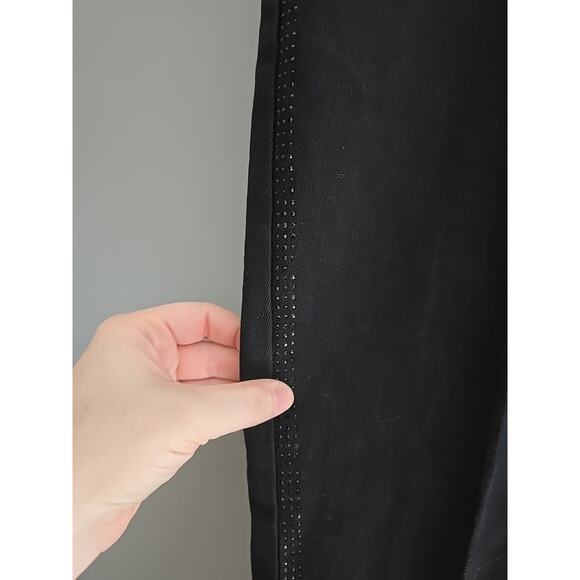 Jones New York Black Straight Leg Studded High Rise Casual Pants Womans Size 16 - Picture 3 of 7